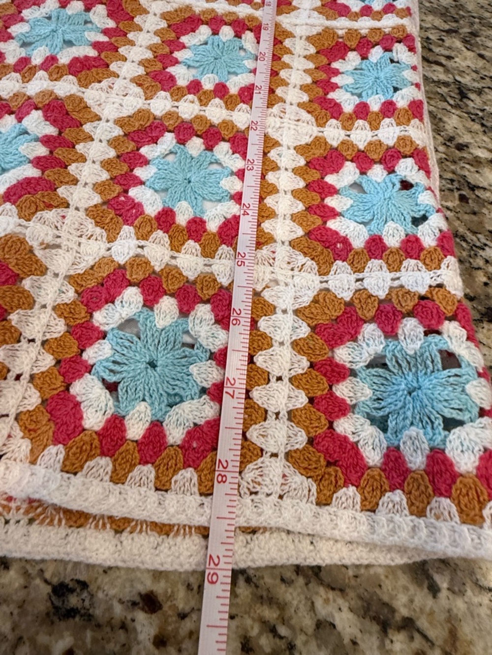 Willow & Wind boho crochet midi sundress blue tan red white SZ XS - Picture 9 of 12